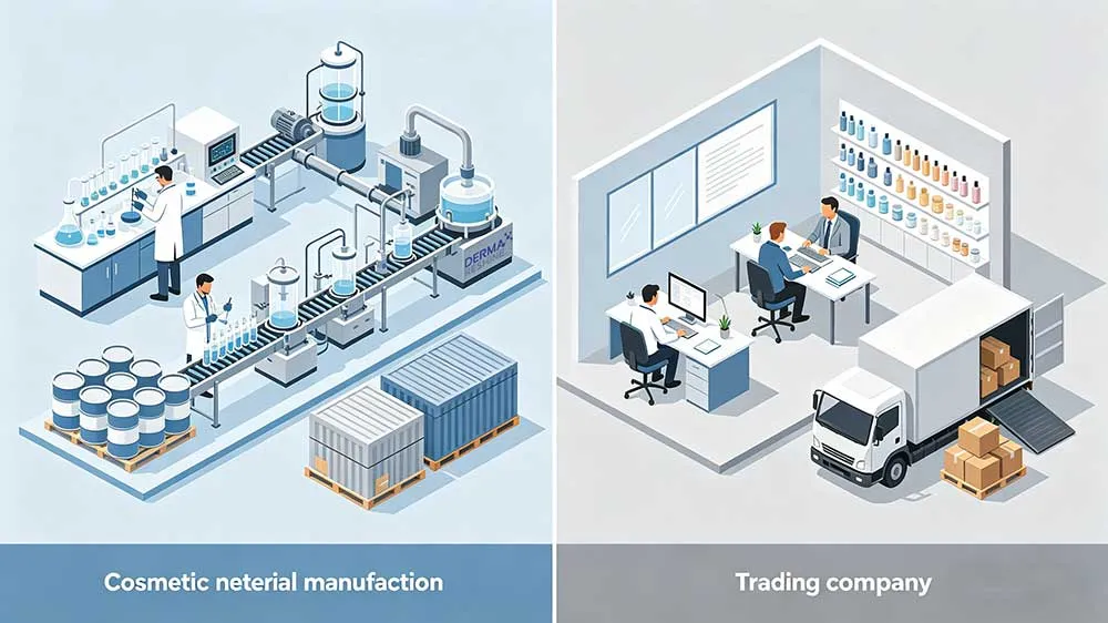 Cosmetic Raw Material Manufacturer vs Trading Company